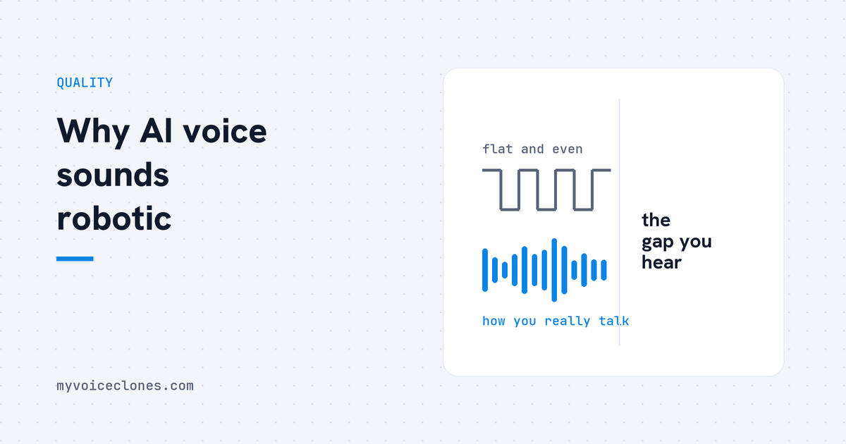 Why your AI voice sounds robotic, and the fixes that work
